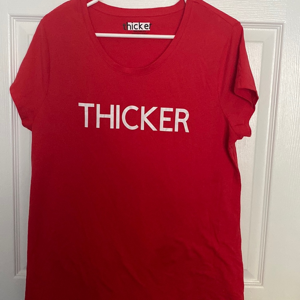 RED THICK LOGO TSHIRTS SIZE 3XL(21)